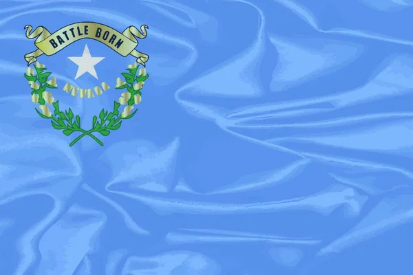 Vlag Van Amerikaanse Staat Nevada — Stockvector