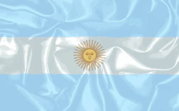 Flaga Południowoamerykańskiego Kraju Argentyny — Wektor stockowy