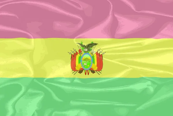 南美洲国家玻利维亚的国旗 — 图库矢量图片