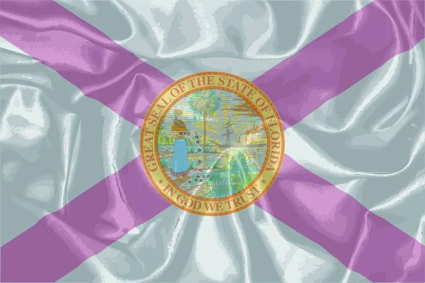 Flag Usa State Florida — Stockový vektor