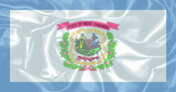 Die Flagge Des Bundesstaates West Virginia — Stockvektor