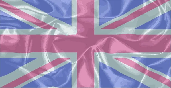 Шёлковый Флаг Великобритании — стоковый вектор