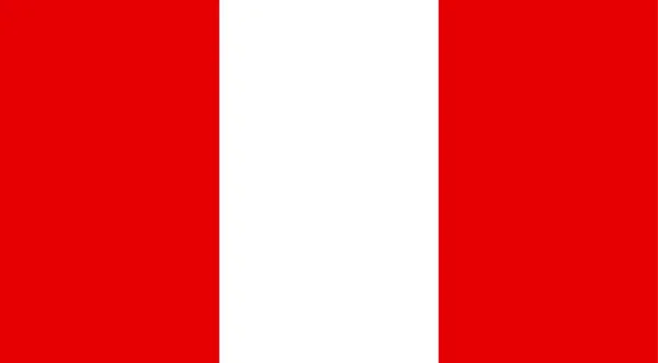 Bandeira País Sul Americano Peru —  Vetores de Stock