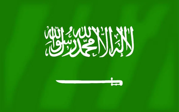 Σημαία Της Χώρας Του Αραβικού Συνδέσμου Στη Σαουδική Αραβία — Διανυσματικό Αρχείο