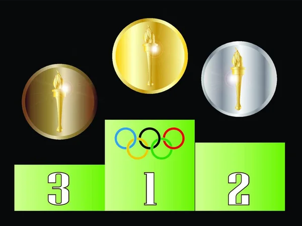 Une Representation Podium Des Vainqueurs Sportifs Image Vectorielle Par Panthermediaseller C Illustration 351314688