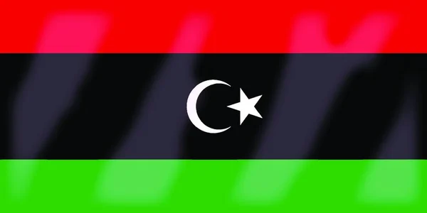 Прапор Африканської Країни Лівія — стоковий вектор