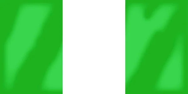 Flaga Kraju Afrykańskiego Nigeria — Wektor stockowy