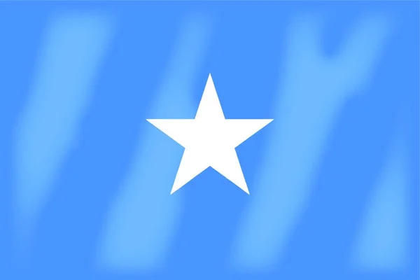 Vlajka Africké Země Somálsko — Stockový vektor