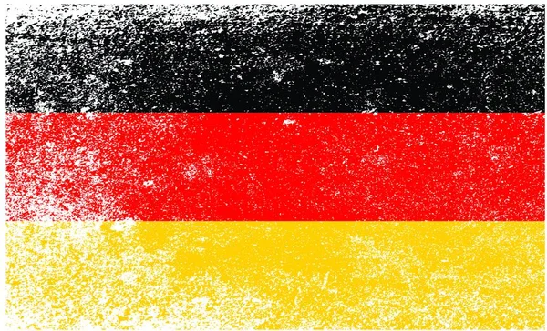 Bendera Jerman Berwarna Hitam Merah Dan Emas Dengan Efek Grunge - Stok Vektor