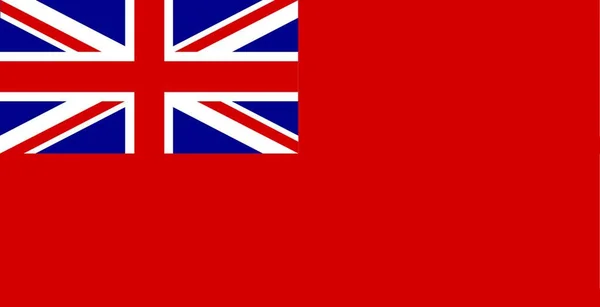 Bandeira Naval Union Jack Conhecida Como Espanador Vermelho — Vetor de Stock