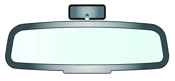 Darstellung Eines Fahrzeugs Rückspiegel — Stockvektor