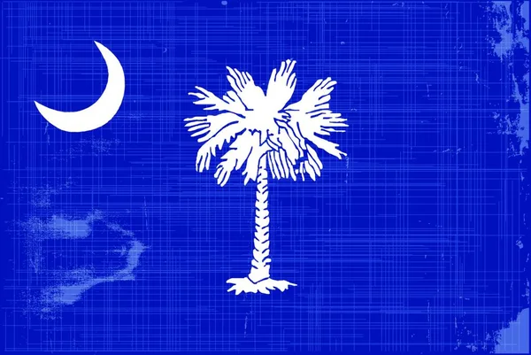 Bandiera Dello Stato South Carolina — Vettoriale Stock
