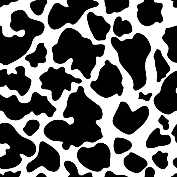 牛の皮のシームレスな質感 牛の壁紙の皮膚 ベクトル牛の皮 — ストックベクタ