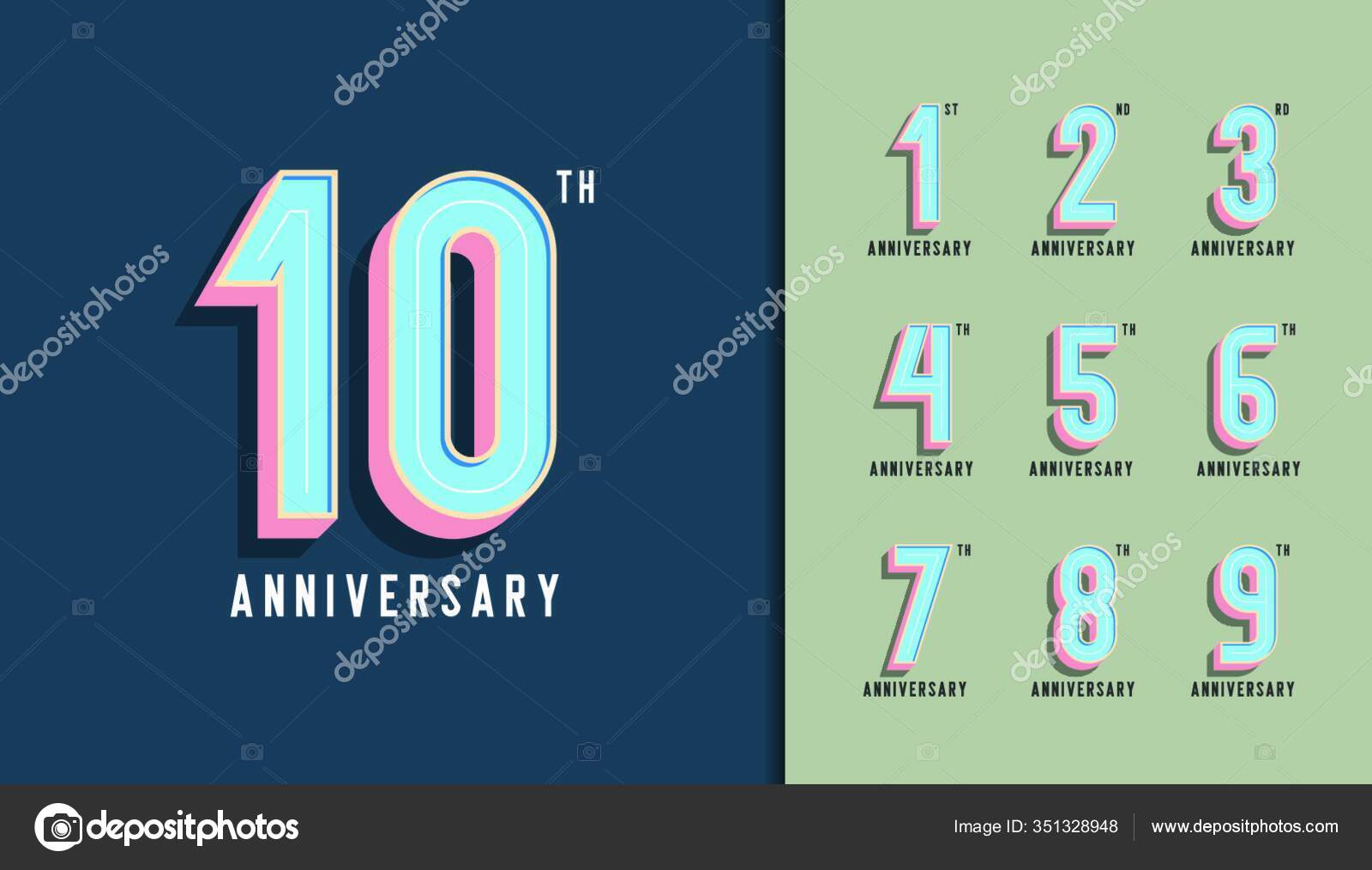 pics Company Anniversary Poster Design depositphotos