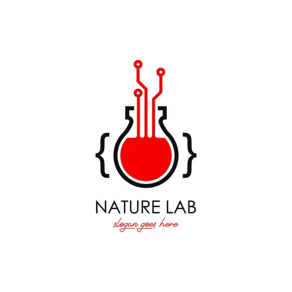 Modelo Logotipo Del Laboratorio Puede Usar Sus Necesidades — Vector de stock
