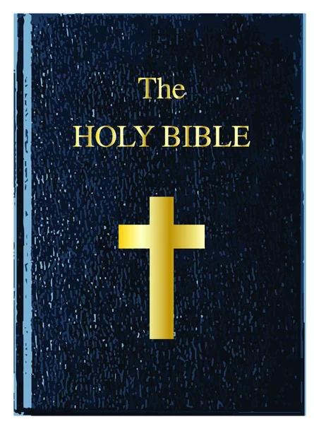 Couverture Sainte Bible Sur Fond Blanc — Image vectorielle