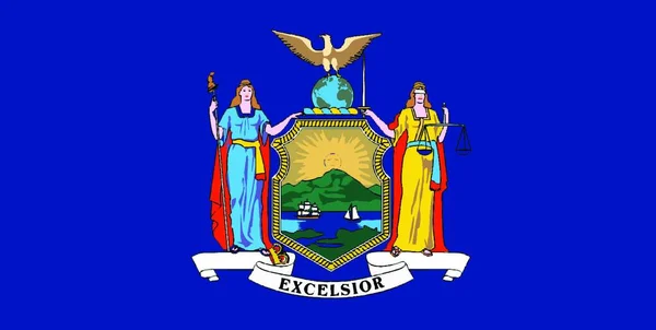 Bandiera Dello Stato New York — Vettoriale Stock