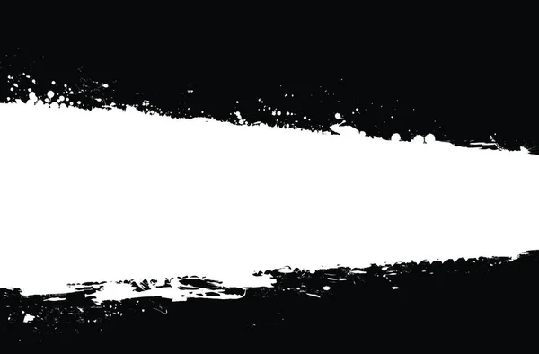 Ein Weißer Farbtupfer Auf Schwarzem Hintergrund — Stockvektor