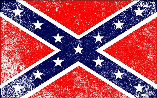 Bandera Los Confederados Durante Guerra Civil Americana — Archivo Imágenes Vectoriales