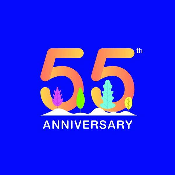 Happy 55th Birthday Stock Vectors Royalty Free Happy 55th