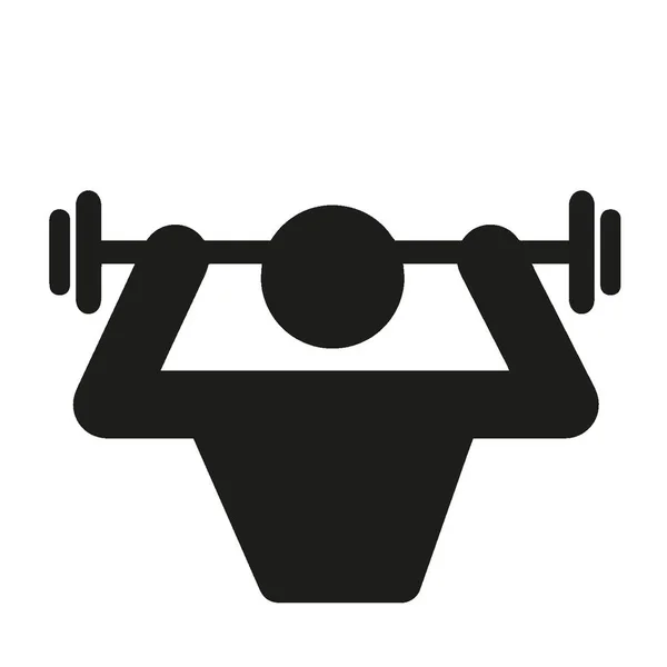 Musculação Atleta Corpo Buider Fitness Silhueta Vetor Ilustração —  Vetores de Stock