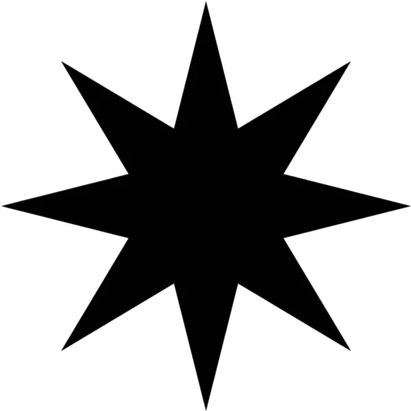 Sju Och Åttapunktsstjärna — Stock vektor