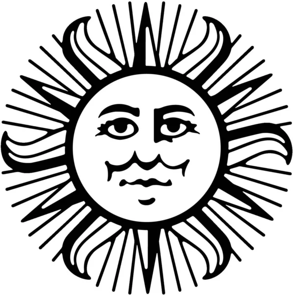 Sol Espacio Copia General — Vector de stock