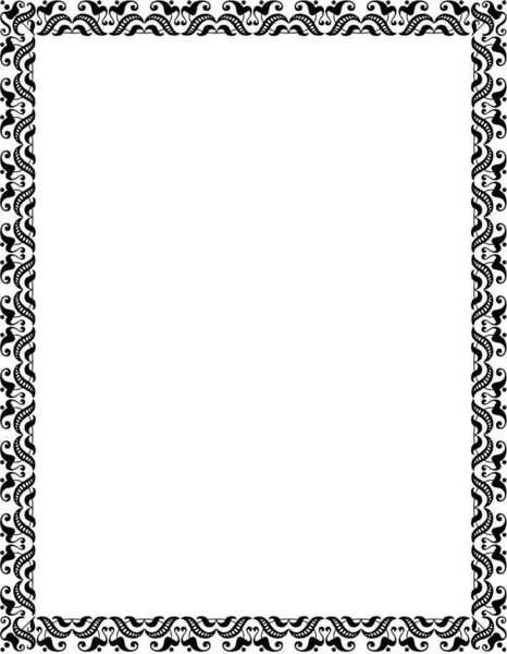 Frames Corners Cornices Isolated White Background — Stock Vector
