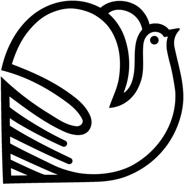 Modern Güvercin Kuş Tasarımı — Stok Vektör