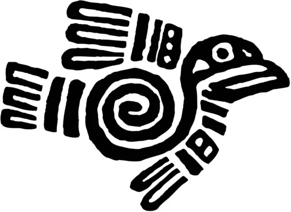 Стародавній Мексиканський Пташиний Дизайн — стоковий вектор