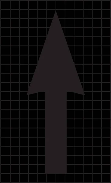 Marquage Directionnel Chaussée Flèche — Image vectorielle