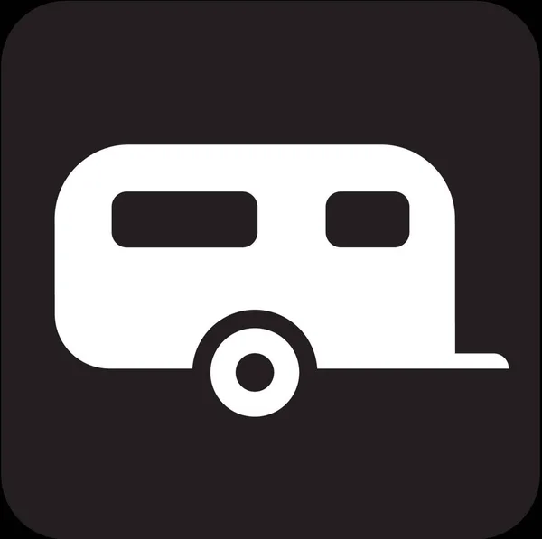 Recreational Vehicle Site Camping — 스톡 벡터