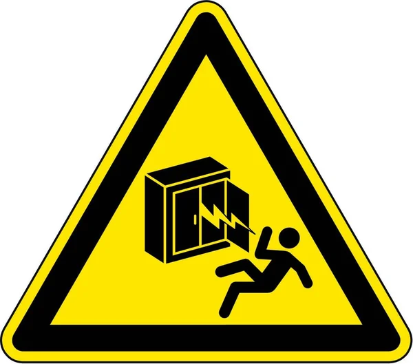 盒中的电压危险冲击 — 图库矢量图片