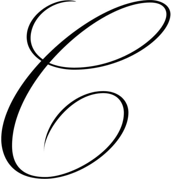 Spencerian Initial Caps — Stockový vektor