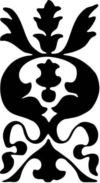 Espacio Negro Copia Ornamental — Vector de stock