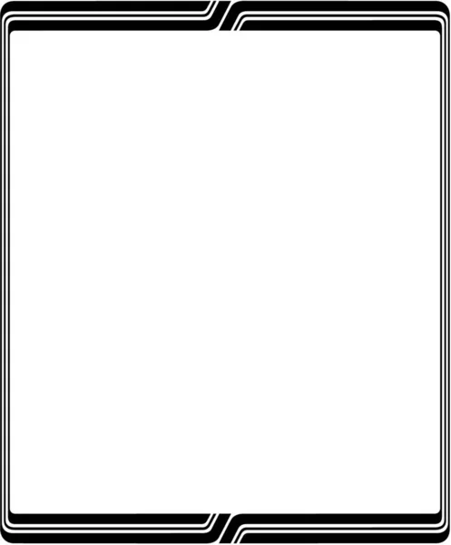 白い背景に孤立したフレーム コーナー コーニス — ストックベクタ