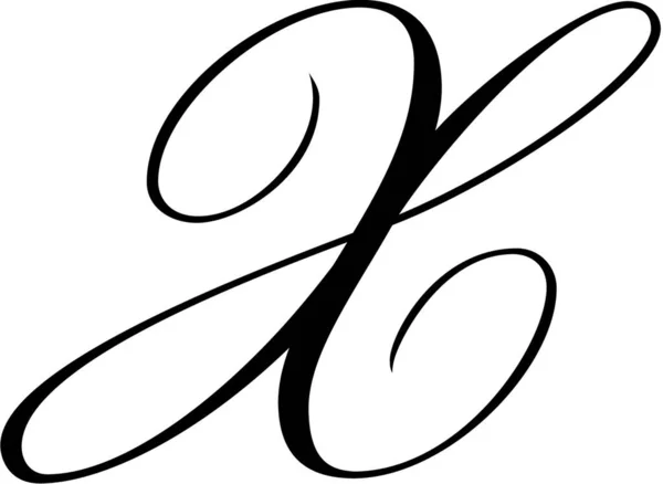 Spencerian Initial Caps Zastępca — Wektor stockowy