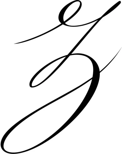 Spencerian Initial Caps Εναλλακτικό — Διανυσματικό Αρχείο