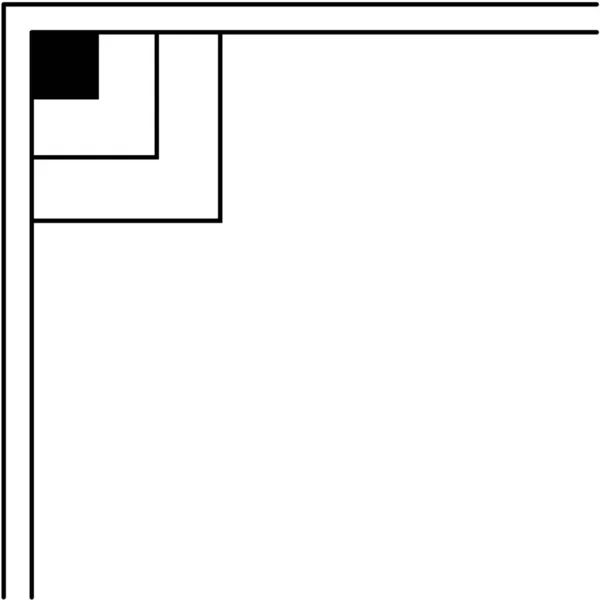 Marcos Cuernos Cornisas Aislados Sobre Fondo Blanco — Vector de stock