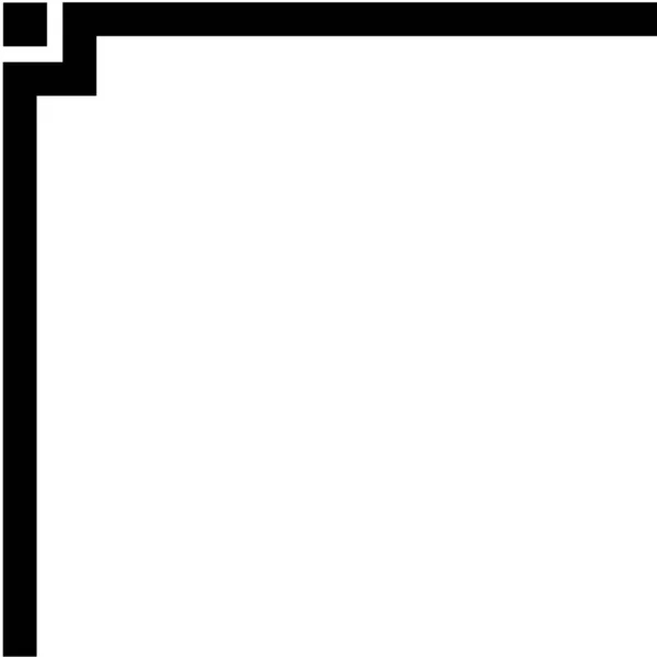 Frames Corners Cornices Απομονωμένα Λευκό Φόντο — Διανυσματικό Αρχείο