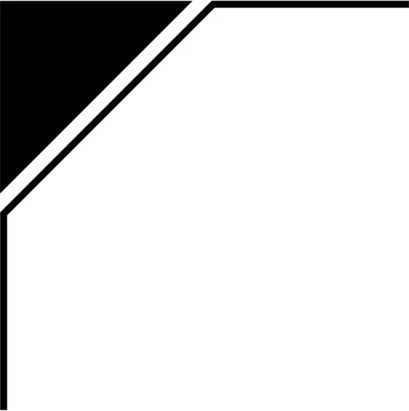 在白色背景上隔离的框架 角落和科尼丝 — 图库矢量图片
