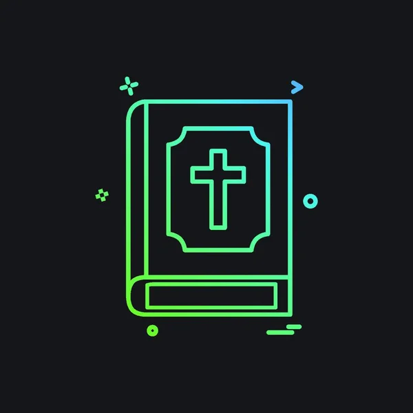 Vecteur Conception Icône Sainte Bible — Image vectorielle