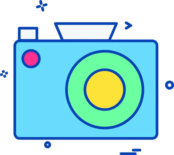 Camera Icon Design Vector — Stock Vector