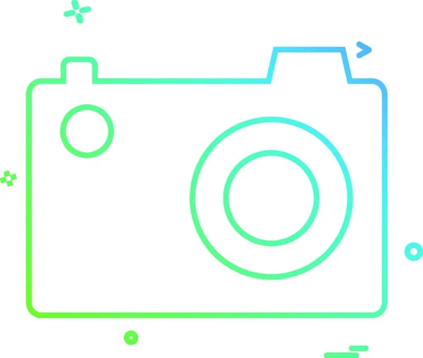 Cámara Foto Foto Icono Vector Diseño — Vector de stock