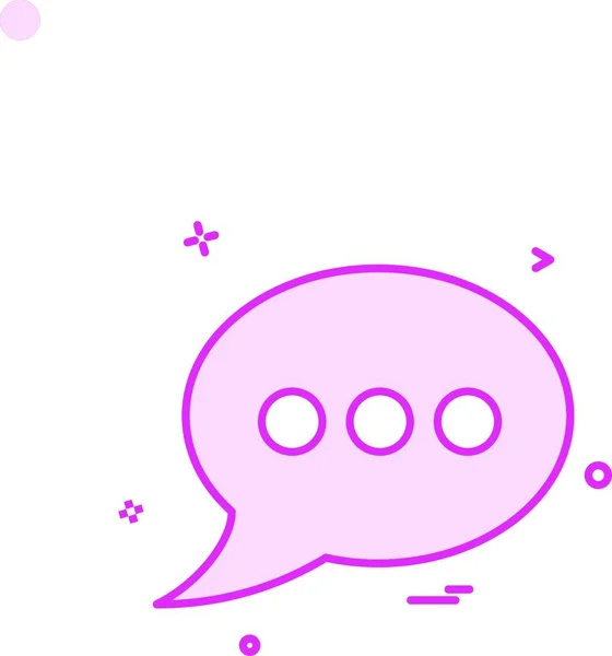 Chat Bubble Talk Icon Vektor Design — Stockvektor