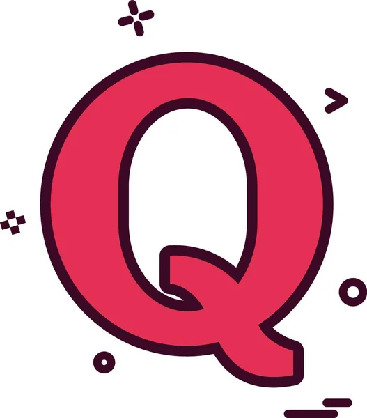 Quora Icon Designvektor — Stockvektor