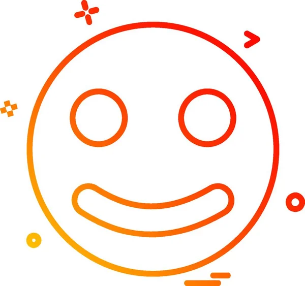 Vettore Progettazione Icona Emoji — Vettoriale Stock