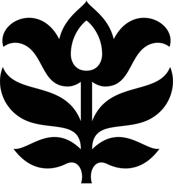 白を基調とした花のデザイン — ストックベクタ