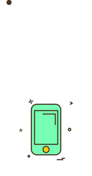 Smart Phone Icon Design Vecteur — Image vectorielle