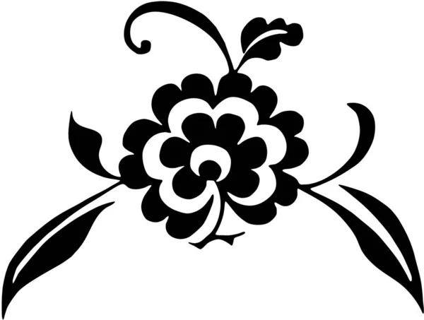 Квіткові Дизайни Ізольовані Білому Тлі — стоковий вектор